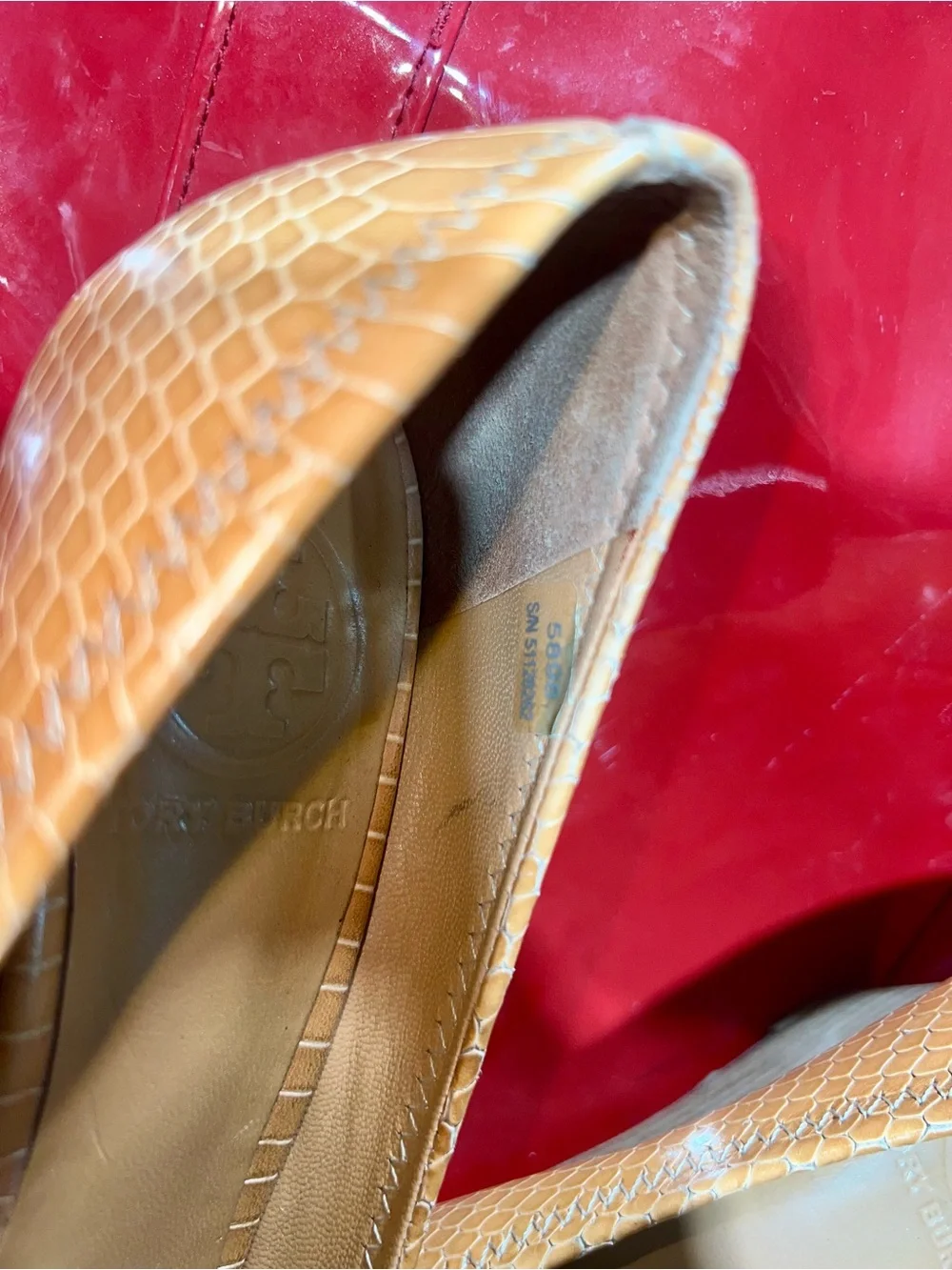Tory Burch tan leather